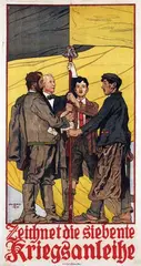 Maximilian Lenz, Zeichnet die siebente Kriegsanleihe, 1917, poster