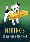 Gerrit A. Dorant, Medinos de superieure tandcream Amersfoort, 1942, poster