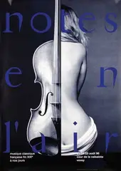 notes en l'air musique classique by Peter Scholl & Serge Borner, 1996, poster, sold Apr 2012