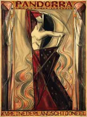 Jan Th. Toorop, Het Nederlandsch Tooneel Pandorra, 1919, poster