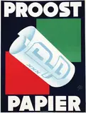 Jos van Woerkom, Proost Papier, 1938, poster