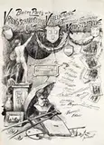 Johannes Ant. Moesman, Vriendschappelijke Vereeniging van het Genootschap Kunstliefde, 1887, poster