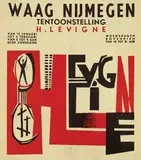 Hubert Levigne, Waag Nijmegen Tentoonstelling H. Levigne, poster