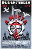 Anna M.E. v. Zeyst, AMICTA Ambacht- Industrie-Cultuur Tentoonstelling Amsterdam, 1948, poster