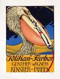 Julius Diez, Pelikan-Farben, 1898, poster