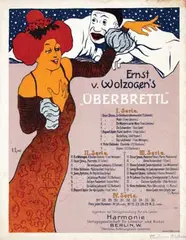 Edmund Edel, Ernst v. Wolzogen's Überbrettl, poster