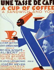 Roger de Valerio, A Cup of Coffee Joseph Meyer, 1926, poster