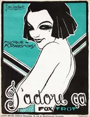 Jean van Caulaert, J'adore ca foxtrot A. Parcimonis, 1923, poster