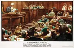 Malcolm J. Nunney, Self-Government in Ceylon, poster