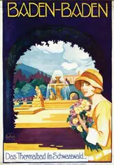 Burkard, Baden-Baden im Schwarzwald, poster