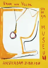 Bram van Velde, Stedelijk Museum Bram van Velde, 1959, poster