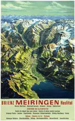 Max Bieder, Meiringen Haslital Berner Oberland, poster