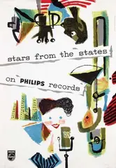 Kees Roemburg, stars from the states on Philips records, poster