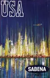 (Commerciale Publicité) C. Pub, Sabena USA, poster