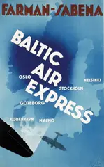 Albert Solon, Farman-Sabena Baltic Air Express, poster