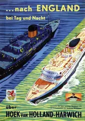 Kohnsad, ?nach England über Hoek van Holland, poster