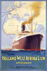 E. van Hove, Holland West-Afrika Lijn, poster
