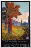 M. Gundlach, Union Pacific System in Southern California, poster
