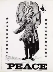Wm. Weege, Peace make love not war, 1967, poster