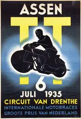von Heimburg, TT Assen Circuit van Drenthe, 1935, poster