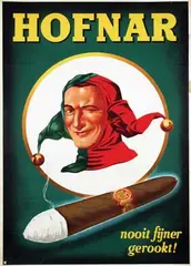 Hofnar nooit fijner gerookt! by Avertising Agency Palm, poster, sold Nov 2011