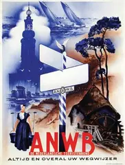 Jos van Woerkom, ANWB, 1940, poster