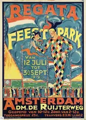 Willem Klijn, Regata Feestpark Amsterdam, 1919, poster