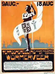 Cees Bolding, Tentoonstelling voor industrie en handel Wormerveer, 1919, poster
