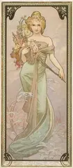 Alphonse Mucha, Le Printemps, 1900, poster