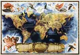 H.C. Rooke, Philips Radio Map 3 showing Int. Shortwave Stations, poster