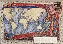 Louis van Roode, Philips Int. Short-wave Stations, poster
