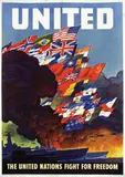 Leslie Ragan, United, 1943, poster