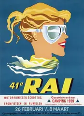 J. Kuppens, 41e RAI Motorrijwielen, Scooters Bromfietsen en Rijwielen, poster
