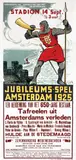 Jan Lutz, Jubileums-Spel Amsterdam, 1925, poster