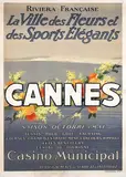 (ps. Georges Goursat) Sem, Cannes La Ville des Fleurs et des Sports Élégants, 1930, poster