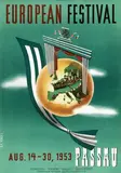 G.E. Vogel, European Festival Passau, 1953, poster
