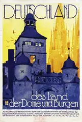 Ludwig Hohlwein, Deutschland das Land der Dome und Burgen, poster