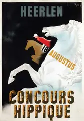 Karel Thole, Concours Hippique Heerlen, 1946, poster