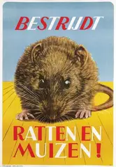 Jan Roëde, Bestrijdt Ratten en Muizen!, poster