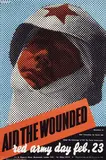 Frederic H. K. Henrion, Aid the Wounded red army day feb. 23, 1943, poster
