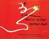 Manfred Reiss, GPO Foreign Letter Postage Rate, 1950, poster