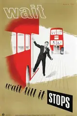 Robin Day, Wait till it stops, 1954, poster