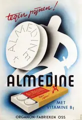 Jos van Woerkom, Almedine tegen pijnen!, poster