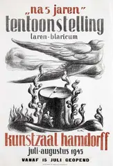 Charles Roelofsz, tentoonstelling kunstzaal hamdorff, 1945, poster
