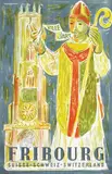 Initials H.R., Fribourg, 1953, poster