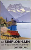 Emil Cardinaux, De Simplon-Lijn, 1949, poster