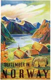 Leif Henstad & Lindquist, September in Norway, 1946, poster