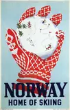 Inger Skjensvold Sørensen, Norway Home of Skiing, 1946, poster