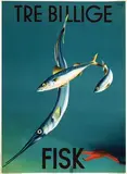 André Ras, Tre Billige Fisk, 1938, poster