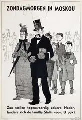 Initials M.M., Zondagmorgen in Moskou, 1943, poster